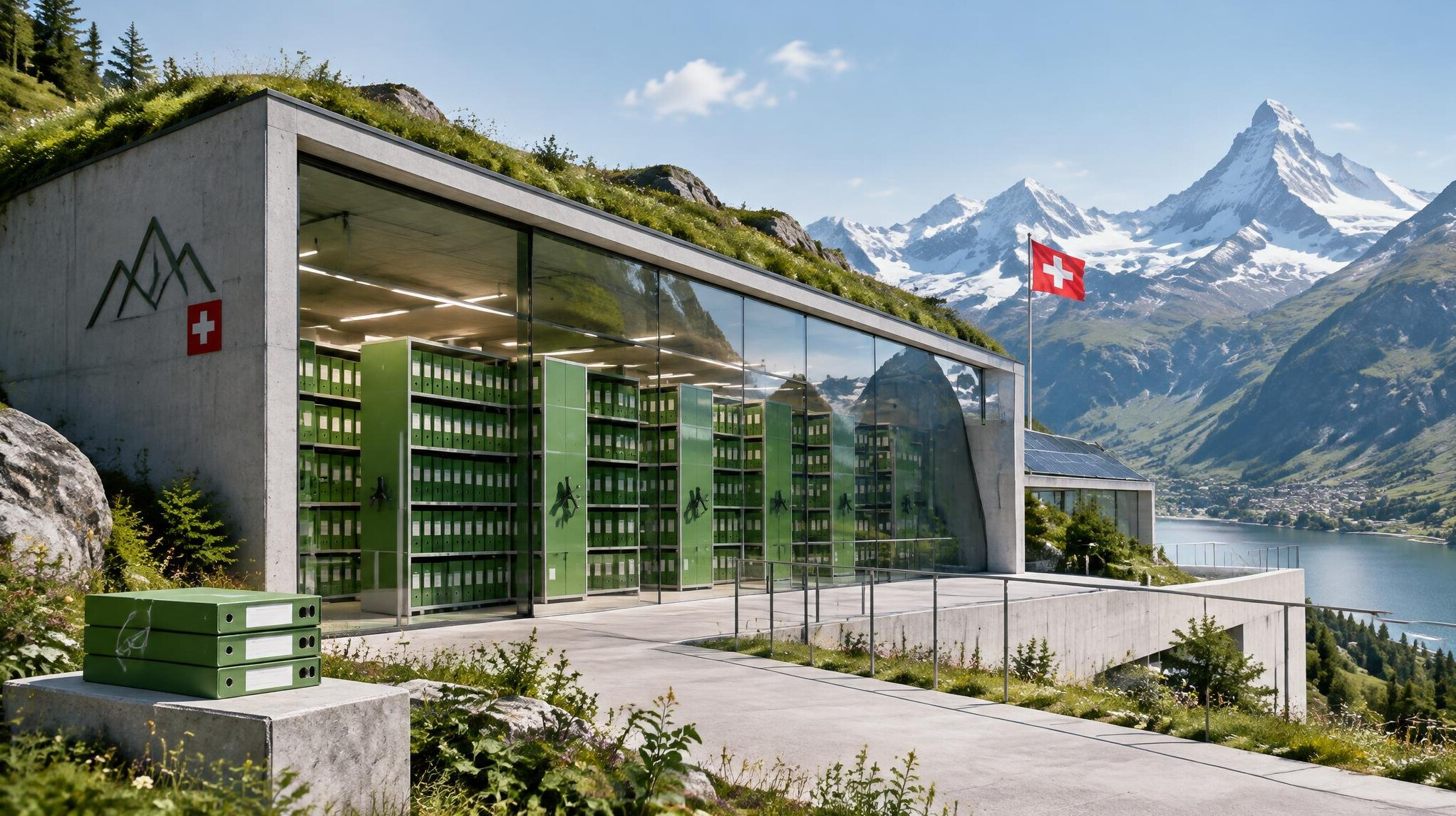 swiss mountain archive building